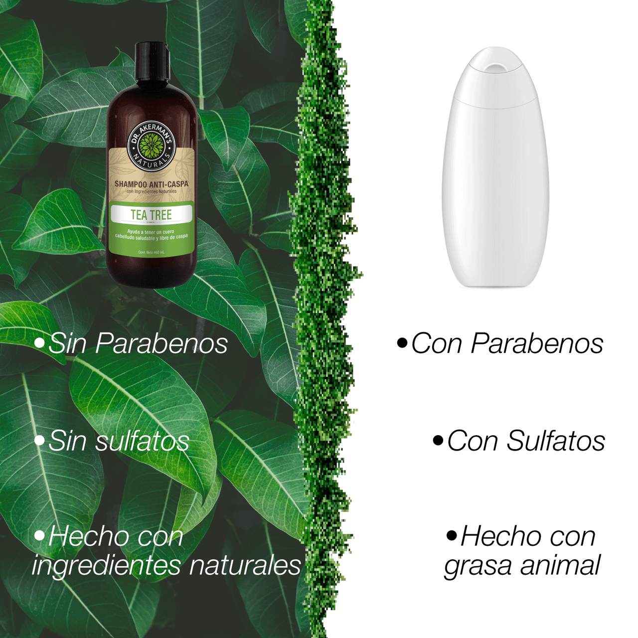 Shampoo Dr. Akerman´s Naturals Anti-Caspa 460ml