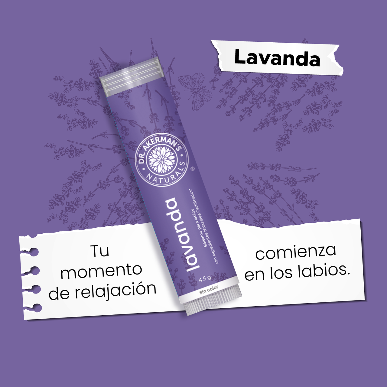 Balsamo Labial Dr Akerman´s Lavanda 4.5g