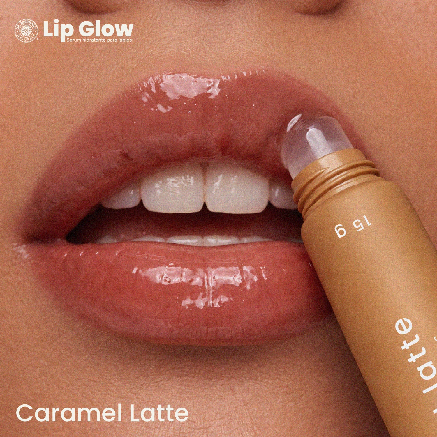Lip Glow Serum Caramel Latte Dr Akerman´s Ultra Hidratante Filler Progresivo No pegajoso