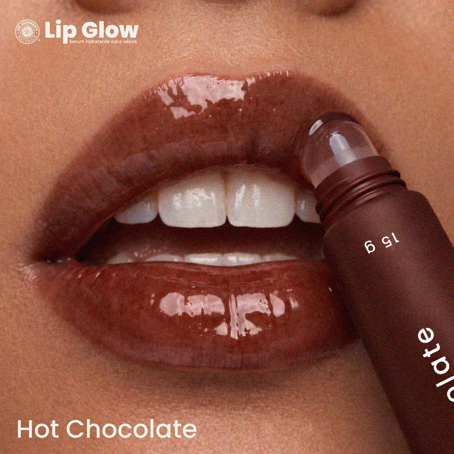 Lip Glow Serum Hot Chocolate Dr Akerman´s Ultra Hidratante Filler Progresivo No pegajoso