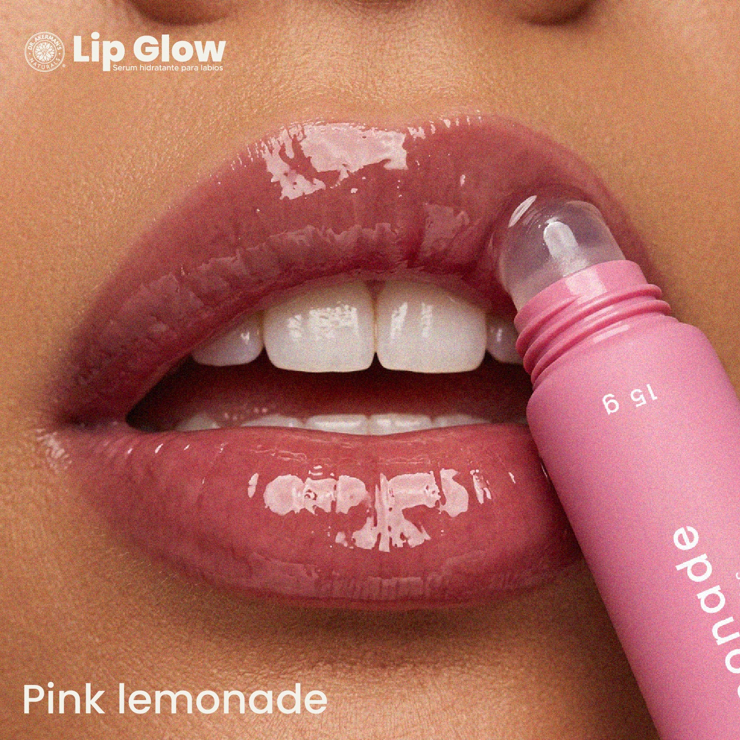 Lip Glow Serum Pink Lemonade Dr Akerman´s Ultra Hidratante Filler Progresivo No pegajoso
