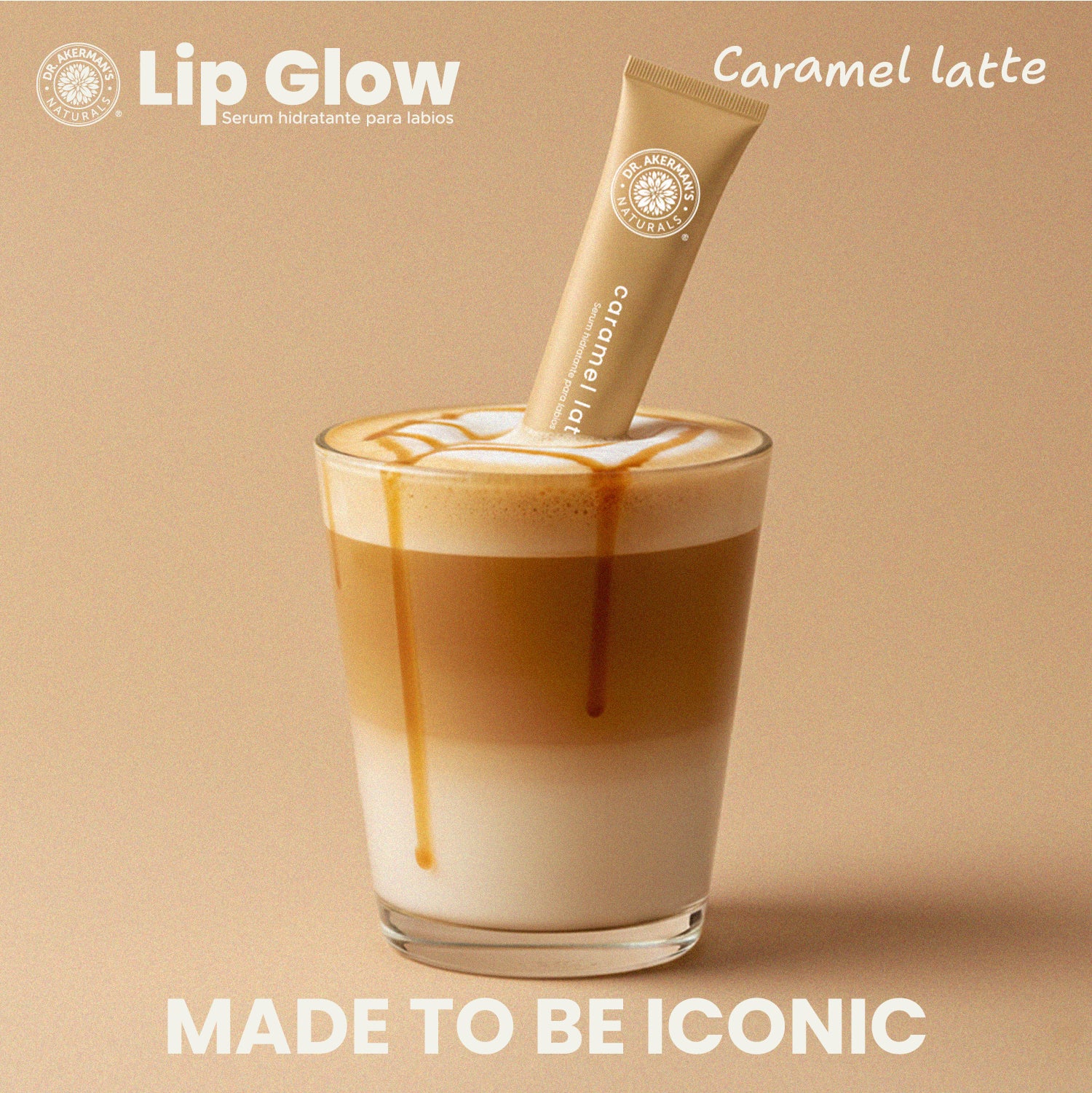 Lip Glow Serum Caramel Latte Dr Akerman´s Ultra Hidratante Filler Progresivo No pegajoso