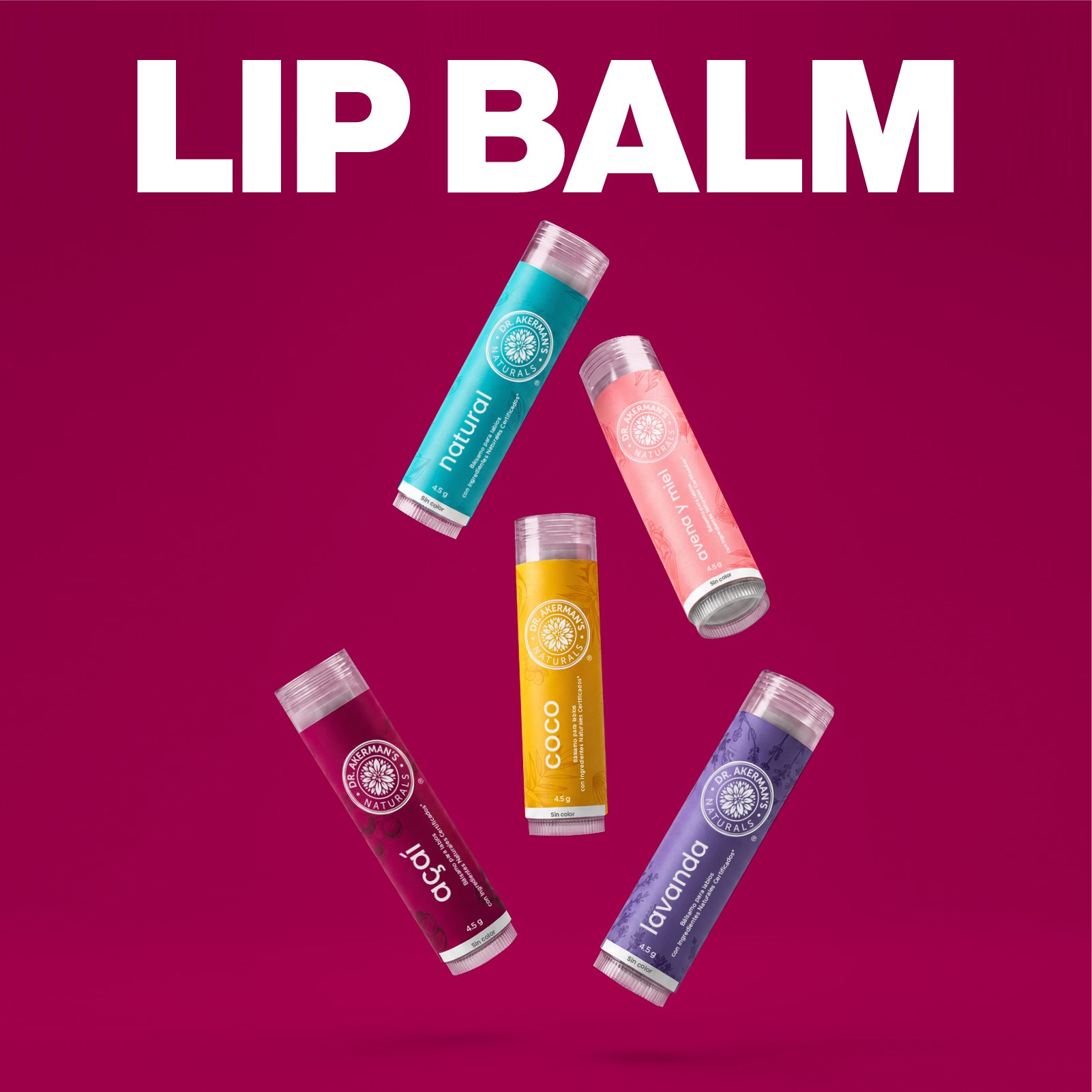 Balsamo Labial Acai   Dr Akerman´s 4.5g