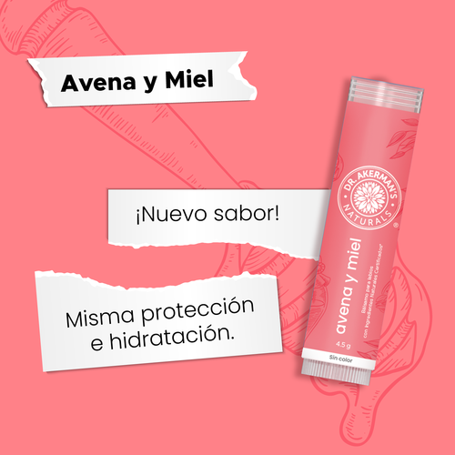 Bálsamo Labial Dr Akerman´s Avena y Miel 4.5g
