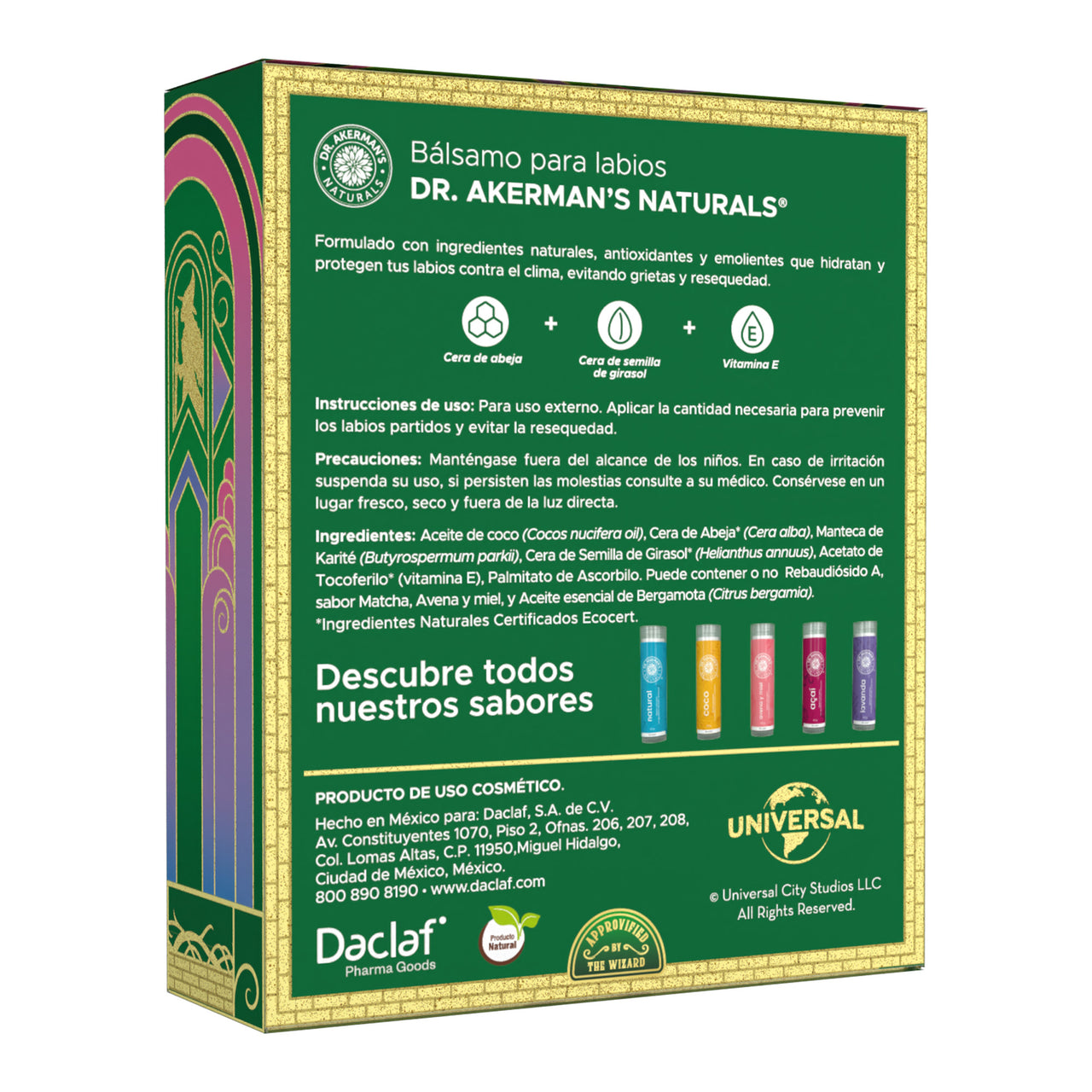 Bálsamos Labiales Wicked - Avena y Matcha 4.5g