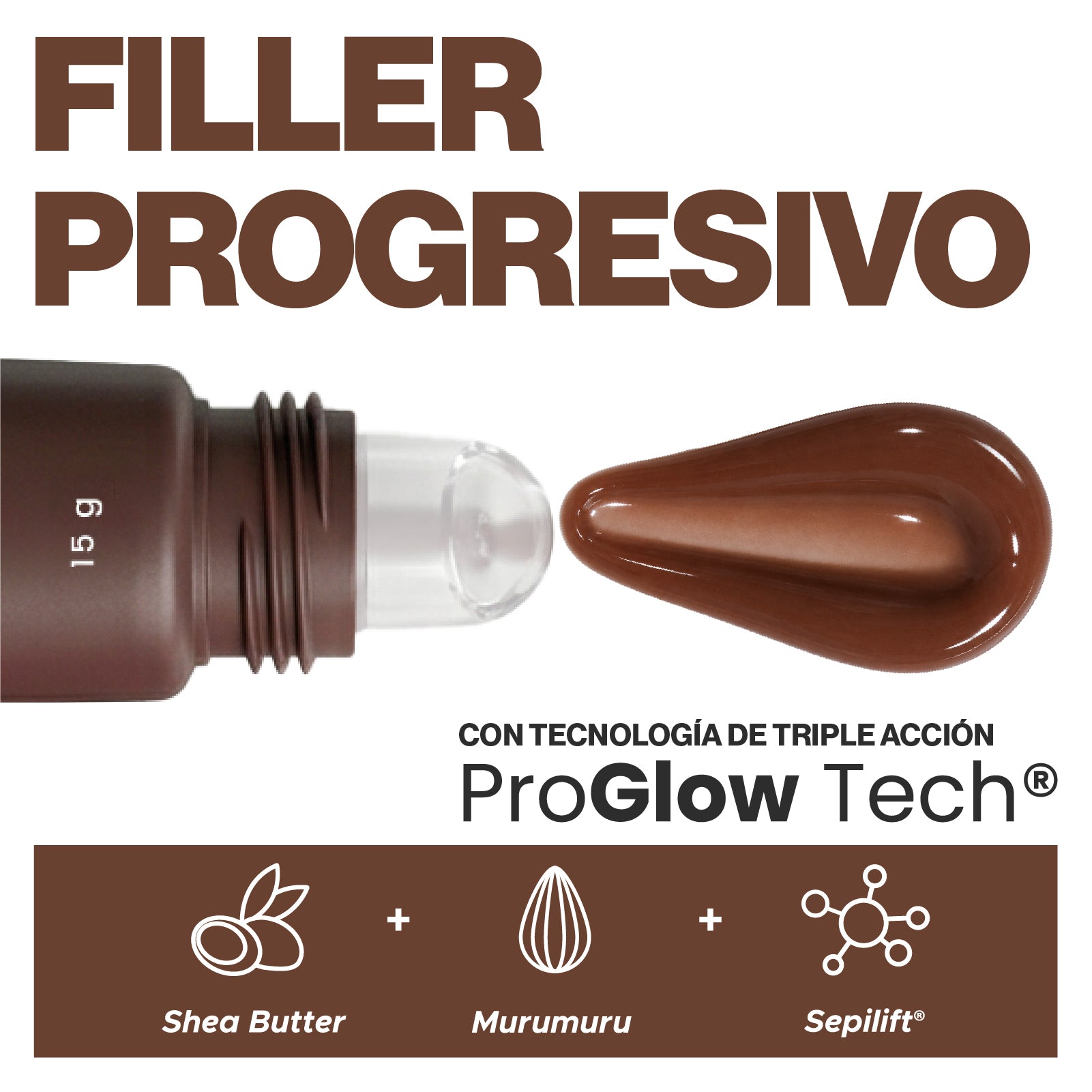 Lip Glow Serum Hot Chocolate Dr Akerman´s Ultra Hidratante Filler Progresivo No pegajoso