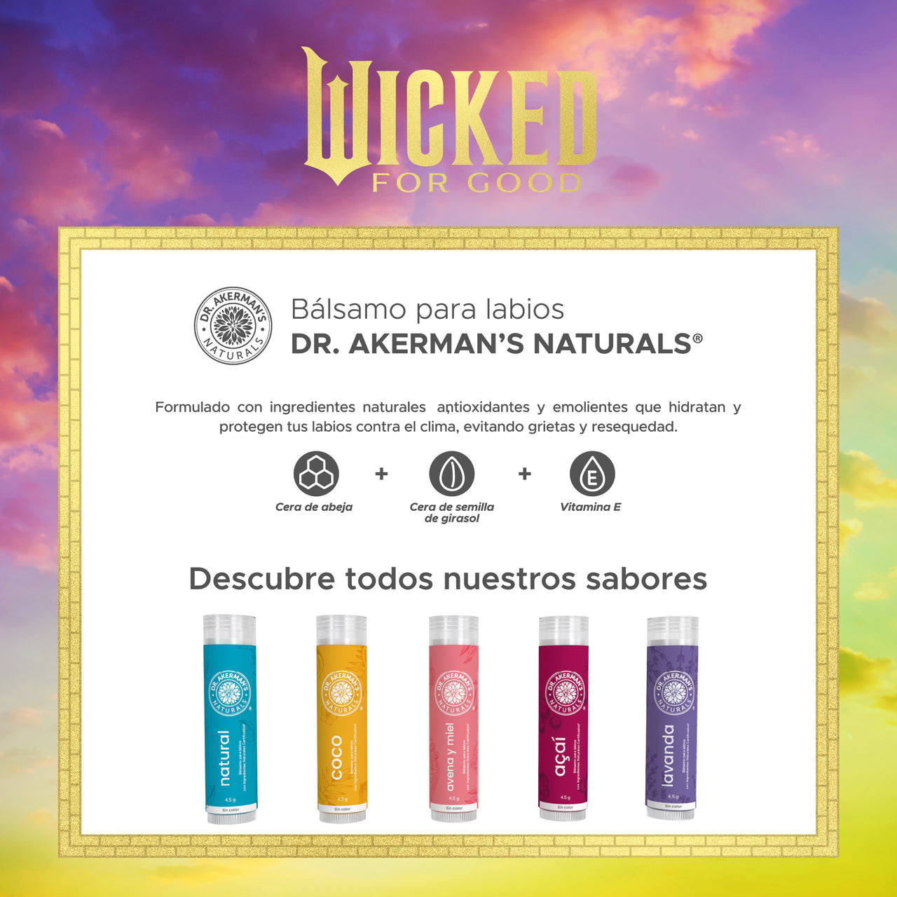 Bálsamos Labiales Wicked - Avena y Matcha 4.5g