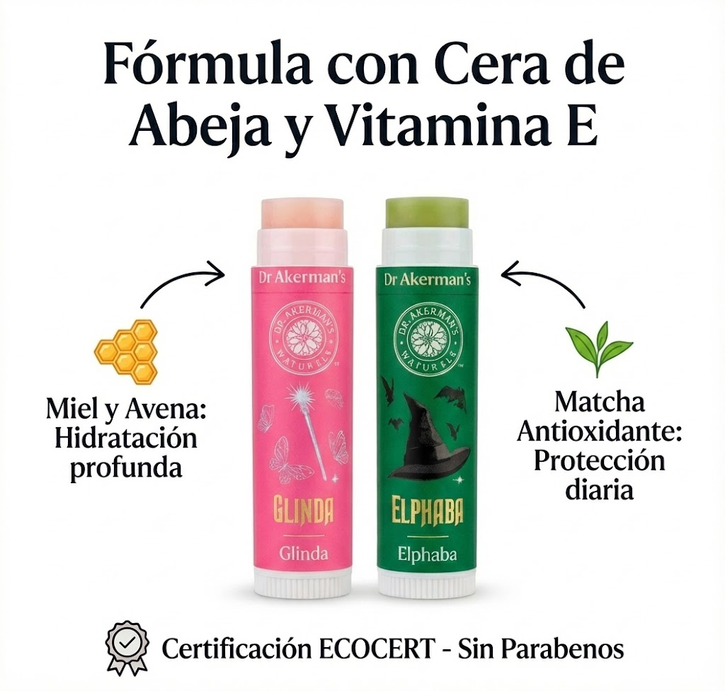 Bálsamos Labiales Wicked - Avena y Matcha 4.5g